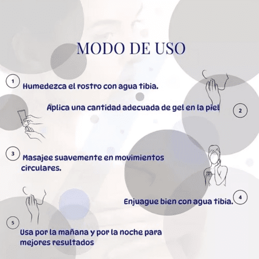 Espuma facial Polypeptidos anti envejecimiento 💜 - Imagen 3