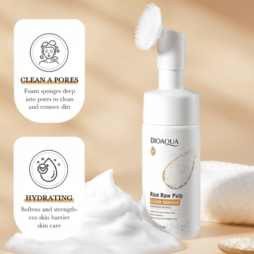 ESPUMAS CON CEPILLO EXFOLIANTE DE ARROZ Bioaqua - Imagen 2