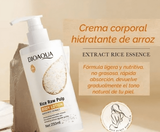 Crema Corporal Arroz Bioaqua🍚 - Imagen 4