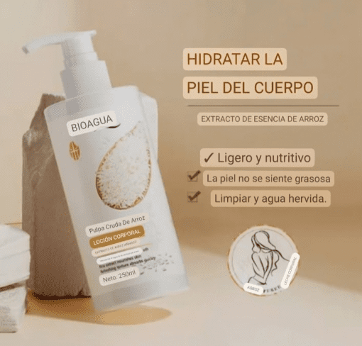 Crema Corporal Arroz Bioaqua🍚 - Imagen 3