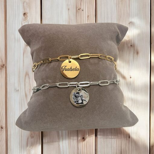Pulsera Medalla Personalizada✨