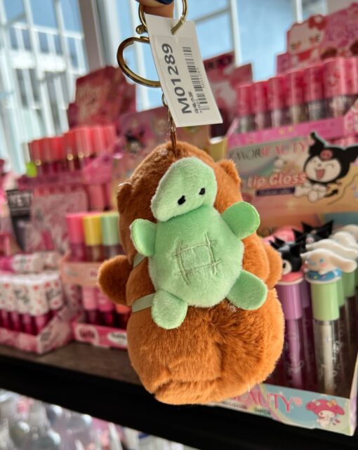 Llavero peluche Capibara con mochilita de tortuga 💖 - Imagen 2