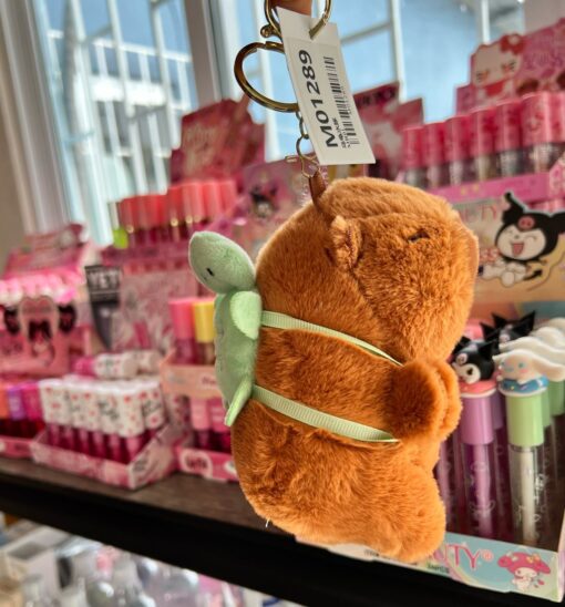 Llavero peluche Capibara con mochilita de tortuga 💖 - Imagen 3