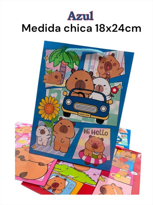 Bolsa de regalo Capibara tamaño chica 🛍 - Imagen 4