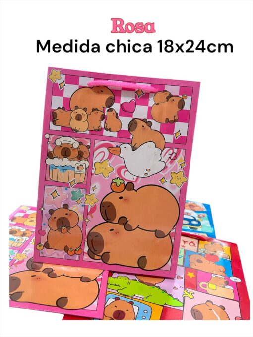 Bolsa de regalo Capibara tamaño chica 🛍 - Imagen 3