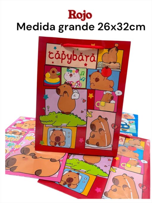 Bolsa de regalo Capibara 🛍 tamaño GRANDE - Imagen 2