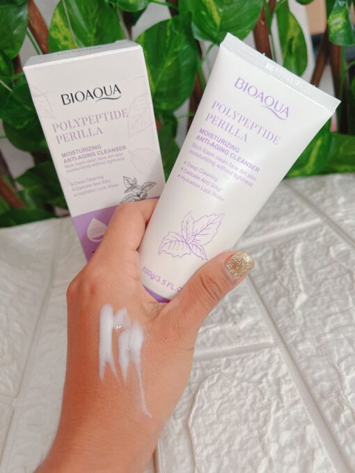 Espuma facial Polypeptidos anti envejecimiento 💜 - Imagen 4