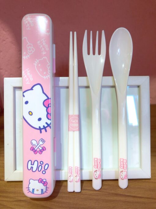 SET CUBIERTOS HELLO KITTY