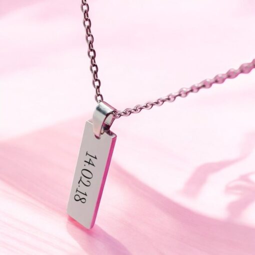 Collar Placa Vertical Personalizado - Imagen 2