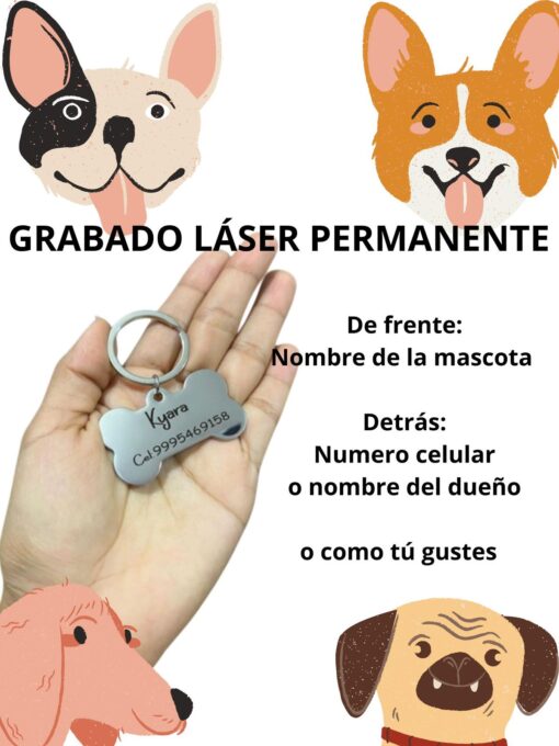 Placa Para Mascota🐕‍🦺🐶 - Imagen 2